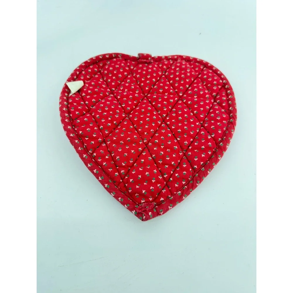 Franco Potholder Heart Red White Geese Vintage Quilted‎ Kitchen Decor Cotton
